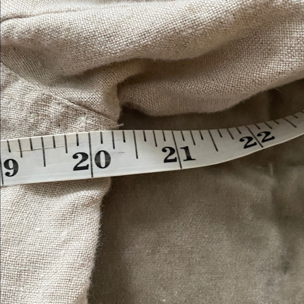 Orvis Shoreline Linen Shirt/Jacket/Shacket Tan/Neutral/Flax Women's Size Small - Picture 6 of 7